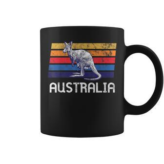 Australia Flag Retro Kangaroo Soccer Marsupial Sydney Coffee Mug | Mazezy