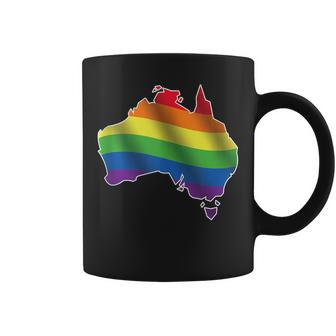 Australia Gay Flag Lgbtq Homosexual Queer Lesbian Pride Coffee Mug | Mazezy DE