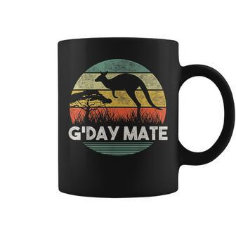 Australia Gday Mate Funny Kangaroo Australian Vintage Coffee Mug | Mazezy