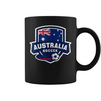 Australia Soccer Team Lover Australian Flag Patriotic Bo Coffee Mug | Mazezy