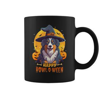 Australian Shepherd Halloween Dog Howl O Ween Pet Coffee Mug - Monsterry AU