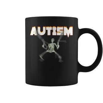 Autism Skeleton Meme Coffee Mug - Monsterry CA
