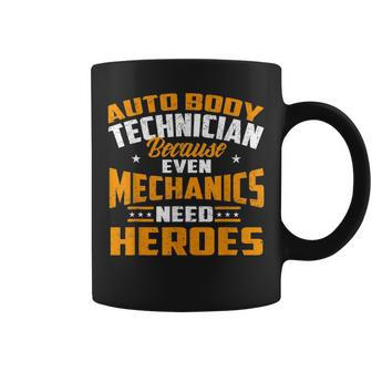 Auto Body Technician Heroes Automotive Car Customizer Coffee Mug