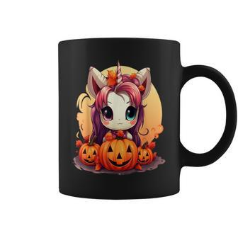 Autumn Halloween Costume Kawaii Pumpkin Unicorn Magic Coffee Mug - Thegiftio UK