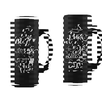 Autumn Leaves And Pumpkins Please Halloween Fall Halloween Coffee Mug | Mazezy