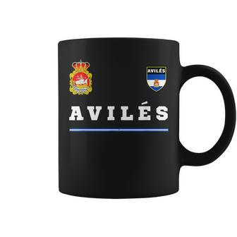 Avilés SoccerSports Flag Football Coffee Mug | Mazezy