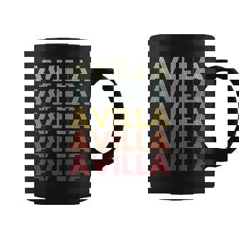 Avilla Indiana Avilla In Retro Vintage Text Coffee Mug | Mazezy