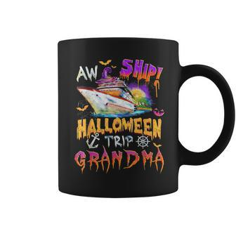 Aw Ship Halloween Trip Grandma Family Cruise Halloween Coffee Mug