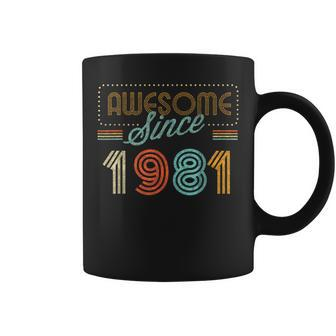 Awesome Since 1981 Year Of Birth Birthday Coffee Mug | Mazezy
