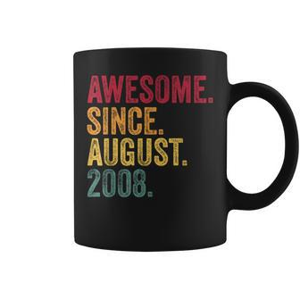 Awesome Since August 2008 15Th Birthday 15 Years Old Coffee Mug | Mazezy