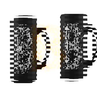 Awesome Letter B Initial Name Leopard Cheetah Print Coffee Mug | Mazezy