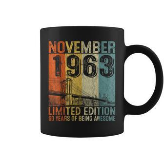 Awesome Since November 1963 Vintage 60Th Birthday Men Coffee Mug - Seseable