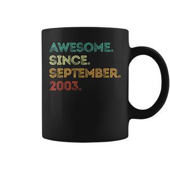 Awesome Since September 2003 20Th Birthday 20 Years Old Coffee Mug | Mazezy DE