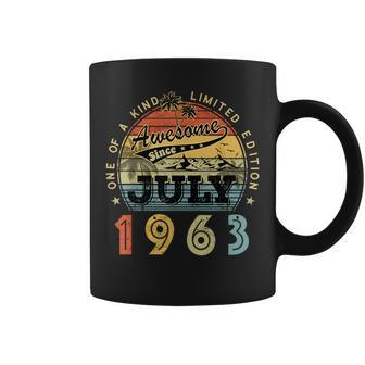 Awesome Since July 1963 Vintage 60Th Birthday 60 Years Old 60Th Birthday Funny Gifts Coffee Mug | Mazezy