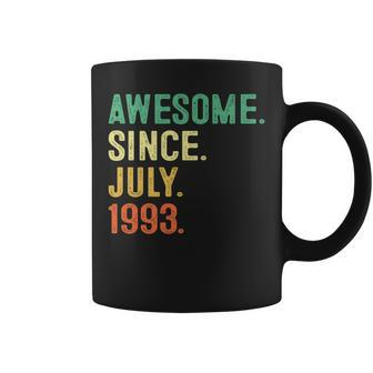 Awesome Since July 1993 30Th Birthday Gifts 30 Years Old Men 30Th Birthday Funny Gifts Coffee Mug | Mazezy