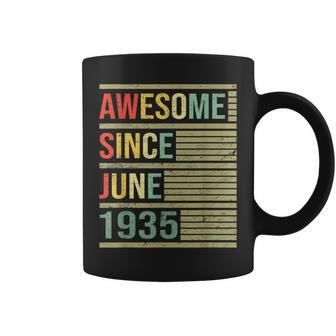 Awesome Since June 1935 Vintage 1935 84 Birthday Coffee Mug | Mazezy