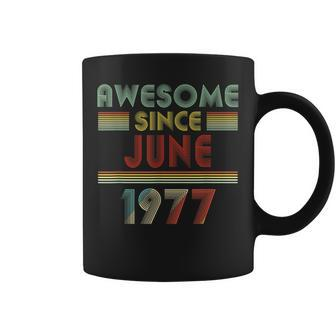 Awesome Since June 1977 Birthday Gift 43 Years Old 43Rd Coffee Mug | Mazezy