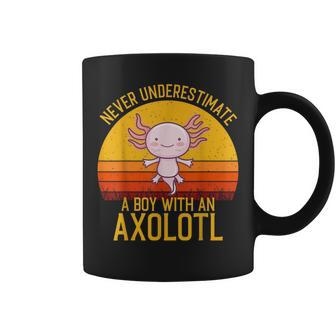 Axolotl Never Underestimate A Boy With An Axolotl Coffee Mug | Mazezy