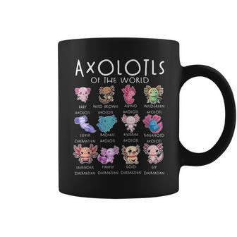 Axolotls Of The World Kawaii Axolotls Boys Girls Coffee Mug - Seseable
