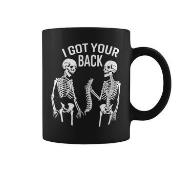 I Got Your Back Halloween Skeleton Skull Sarcastic Coffee Mug - Monsterry CA