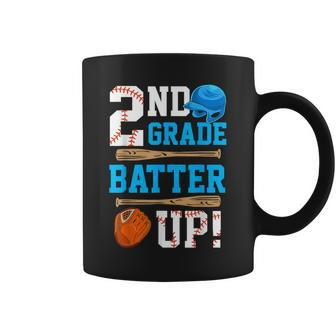 Back To School 2Nd Grade Batter Up Baseball First Day Boys Coffee Mug - Thegiftio UK