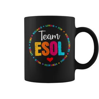 Back To School Teachers Crew Students - Team Esol Teacher Coffee Mug - Monsterry