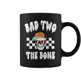 Bad Two The Bone 2Nd Birthday Halloween Skeleton Boy Coffee Mug