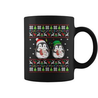 Bagpipes Ugly Christmas Sweater Elf Santa Penguin Matching Coffee Mug | Mazezy