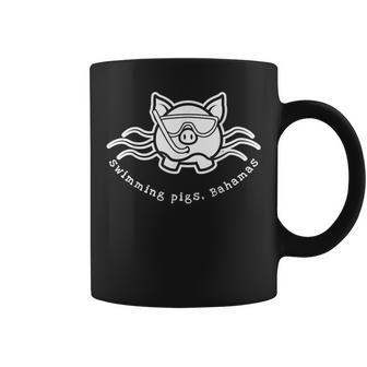 Bahamas Swimming Pig With Mask And Snorkel Coffee Mug | Mazezy