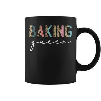 Baking Queen Leopard Baking Lover Baker Pastry Chef Bakery Coffee Mug | Mazezy