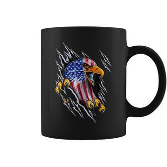 Bald Eagle 4Th Of July Usa American Flag Country Coffee Mug | Mazezy