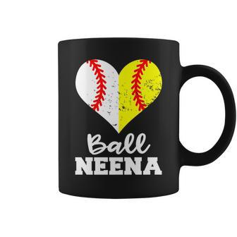 Ball Neena Heart Funny Baseball Softball Neena Coffee Mug | Mazezy