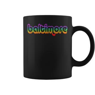 Baltimore Vintage Retro Maryland Graphic Pride T Gifts Coffee Mug | Mazezy