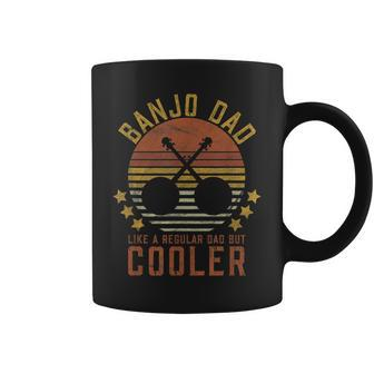 Banjo Dad Like A Regular Dad But Cooler Gift For Mens Coffee Mug | Mazezy DE