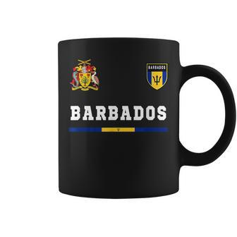 Barbados SportSoccer Jersey Flag Football Coffee Mug | Mazezy DE