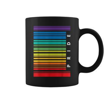 Barcode Gay Pride Lgbt T Lesbian Bisexual Flag Gifts Coffee Mug | Mazezy