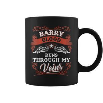 Barry Blood Runs Through My Veins Family Christmas Coffee Mug - Seseable