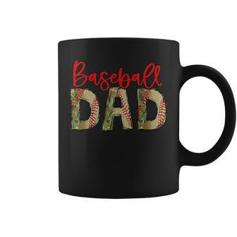 Baseball Dad Camouflage Funny Fathers Day Baseball Lover Funny Gifts For Dad Coffee Mug | Mazezy DE