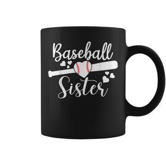 Baseball Lover Cute Baseball Sister Coffee Mug | Mazezy