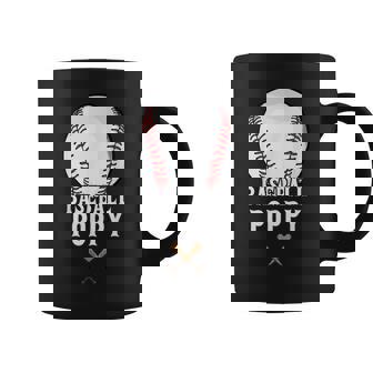 Baseball Poppy Funny Baseball Grandfather Father Day Coffee Mug | Mazezy