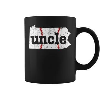 Baseball Uncle Pennsylvania Softball Uncle Coffee Mug | Mazezy