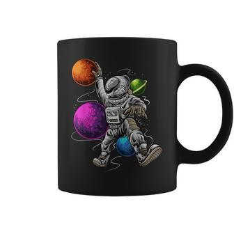 Basketball Astronaut Planets Outer Space Sports Team Player Coffee Mug - Thegiftio UK