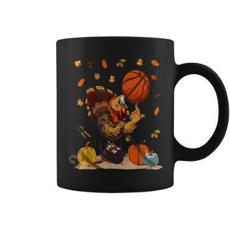 Basketball Player Turkey Day Thanksgiving Sport Coffee Mug - Seseable