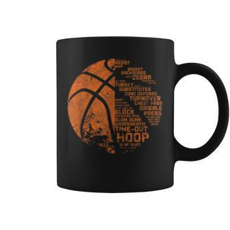 Basketball T - Basketball Terms Motivational Coffee Mug | Mazezy