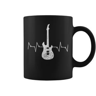 Bass Guitar Player Heartbeat For Fathers Day Dad Coffee Mug | Mazezy