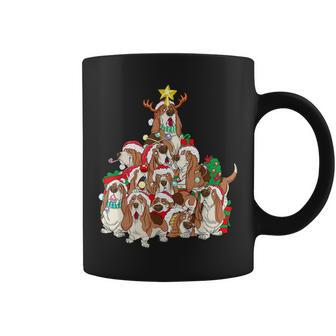 Basset Hound Dog Christmas Tree Basset Hound Lovers Coffee Mug - Thegiftio UK