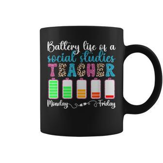 Battery Life Social Studies Teacher Social Studies Teaching Gifts For Teacher Funny Gifts Coffee Mug | Mazezy