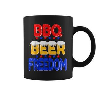 Bbq Beer Freedom 4Th Of July America Usa Bbq Summer Party Beer Funny Gifts Coffee Mug | Mazezy