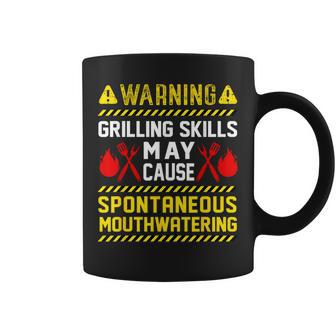 Bbq Grill Grilling Dad Chef Saying Warning Coffee Mug | Mazezy