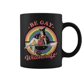 Be Gay Do Witchcraft Gay Lesbian Pagan Pride Witch Halloween Gift For Women Coffee Mug - Thegiftio UK